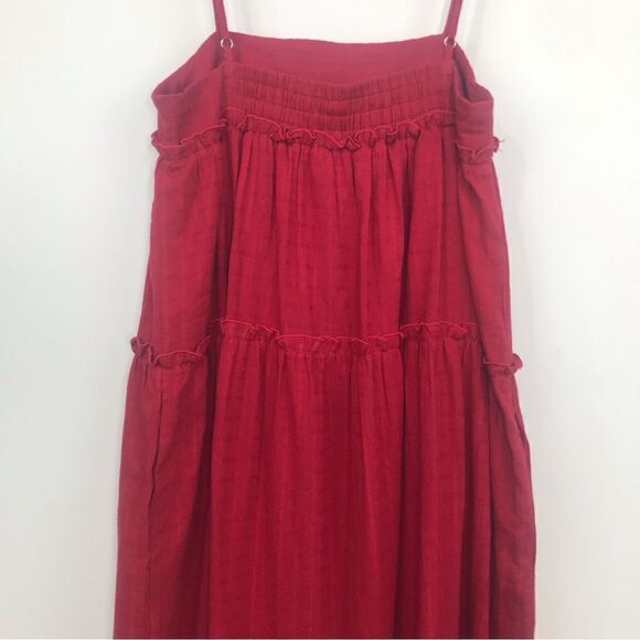 Sugar + Lips Red Tiered Sundress - Picture 9 of 16
